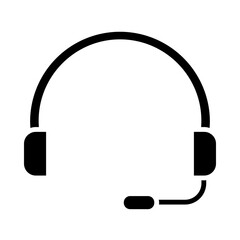 Headset glyph icon