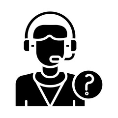 Help Desk glyph icon