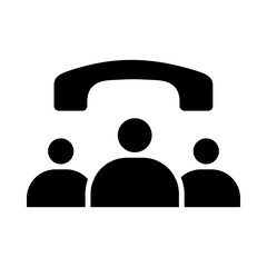Call Queue glyph icon