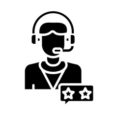 Service Rating glyph icon