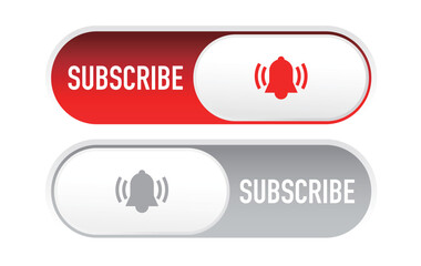 「登録する」と書かれた赤いトグルスイッチ・トグルボタンのUI ベクター