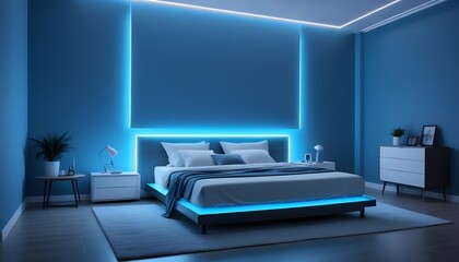 Photo interior modern design room 3d illustration
