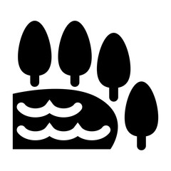 Lake icon vector illustration graphic design