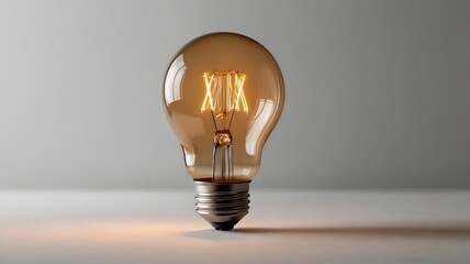 A light bulb with the isolated white background
