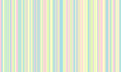 Pattern of vertical stripes, colorful thin and thick lines. Irregular stripe background, vector seamless texture. Abstract striped geometric design in bright colors.