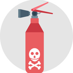 Fire Extinguisher vector icon in background style 