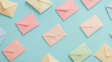 Soft pastel background with effective SEO graphs, representing successful campaigns