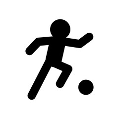 Playing football icon vector illustration graphic design