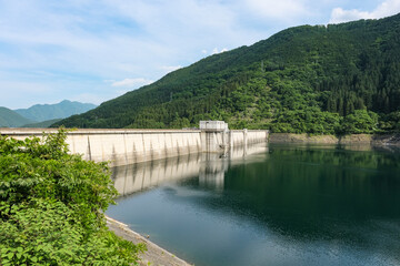 Fototapeta premium 荒川水系に建設された滝沢ダム