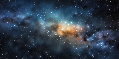 Naklejka premium Galaxy with Stars and Interstellar Dust On The Universe.