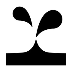 Water splash icon vector illustration graphic design