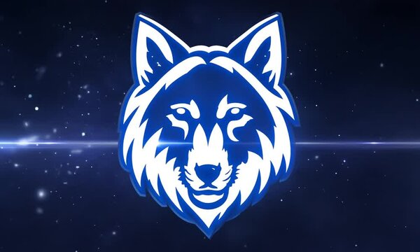 Wolf Intro Effect Animation: Elegant Particle Wolf Logo with Spirit Energy