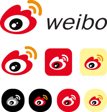 ASTANA, KAZAKHSTAN - JULY 23, 2024: weibo icon and logo of a popular application. Vector illustration on white background