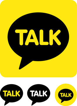 ASTANA, KAZAKHSTAN - JULY 23, 2024: talk icon and logo of a popular application. Vector illustration on white background