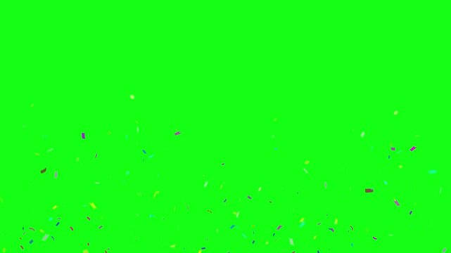 splash convety animated explosion convety celebration wedding party birthday celebration launching new year background green screen 4k looping