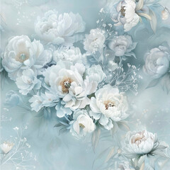 seamless watercolor floral primitive wallpaper