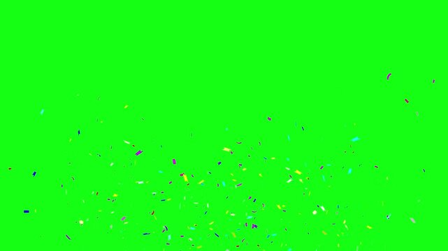 splash convety animated explosion convety celebration wedding party birthday celebration launching new year background green screen 4k looping