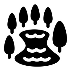 Lake icon vector illustration graphic design