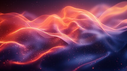 Abstract Wavy Light Background in Red and Purple for Digital Art and Design Use