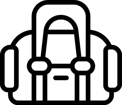 Baby carrier ergonomic design ensuring the safe and comfortable carrying of an infant