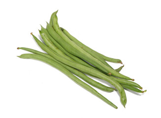 Fototapeta premium green beans isolated on white