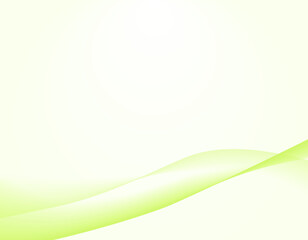 Obraz premium ウェーブ背景 波 黄緑 3