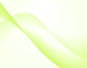 ウェーブ背景　波　黄緑　4