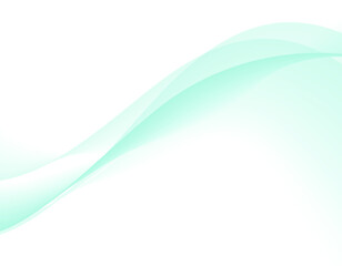 Obraz premium ウェーブ背景 波 緑 5