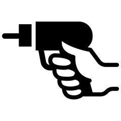 Drill icon vector illustration graphic design
