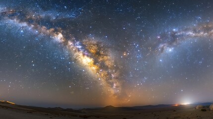 Starry Night Sky Background: Inspiring Awe and Wonder with Vast Cosmic View