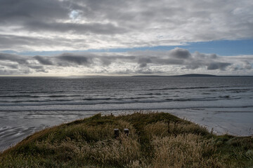 coastal beach view of the ocean in Ireland