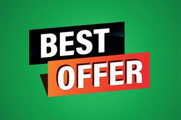 best offer poster banner graphic design icon logo sign symbol social media website coupon

