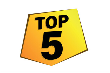 top 5 poster banner graphic design icon logo sign symbol social media website coupon

