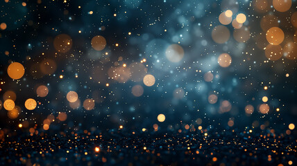 Obraz premium illumination and decoration garland bokeh lights background