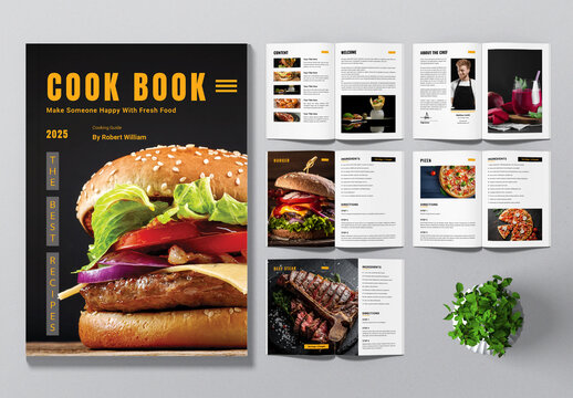 Cookbook Magazine Layout