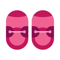 Baby Shoes Flat Icon