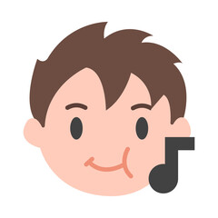 Obraz premium Eating Flat Icon
