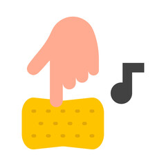 Press Flat Icon