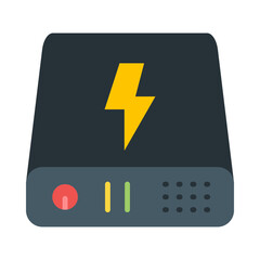 Power Bank Flat Icon