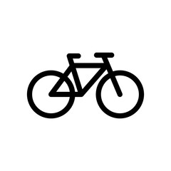 Fototapeta premium bicycle icon in thin line style. Vector illustration graphic design