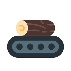 Conveyor Belt Flat Icon