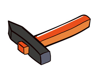 isolated work tool in doodle style. equipment for poster sticker design print logo icon