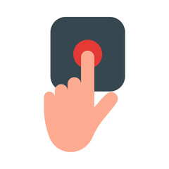 Emergency Button Flat Icon