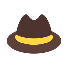 Fedora Hat Flat Icon