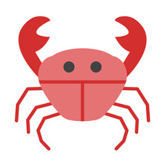 Crab Flat Icon