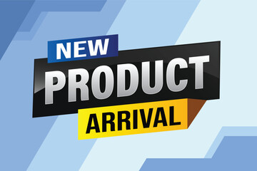 New product arrival tag icon logo sign symbol Banner design template for marketing. Special offer promotion retail. background banner modern graphic design for advertising store shop, online store

