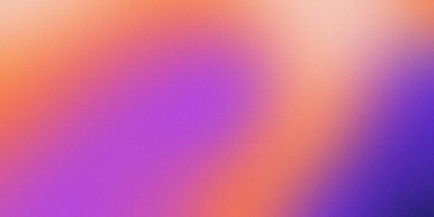 Colorful modern gradient background orange and purple texture noise