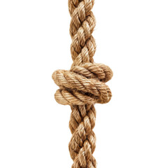 A rope is tied in a knot