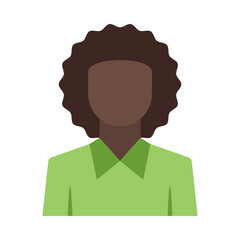 Afro Flat Icon