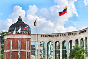 Fototapeta premium Kuala Lumpur, Malaysia on 22 May 2023. Kuala Lumpur Darat Merdeka Library